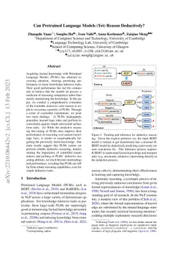 Can Pretrained Language Models (Yet) Reason Deductively?