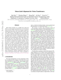 Token-Label Alignment for Vision Transformers