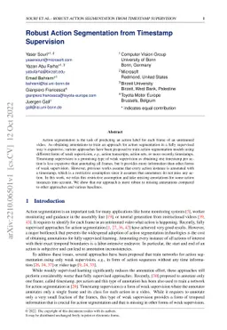 Robust Action Segmentation from Timestamp Supervision