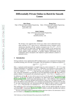 Differentially Private Online-to-Batch for Smooth Losses