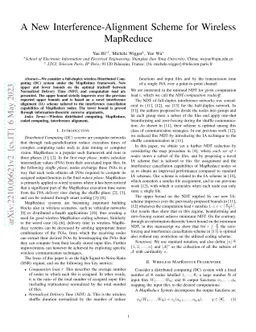 A New Interference-Alignment Scheme for Wireless MapReduce
