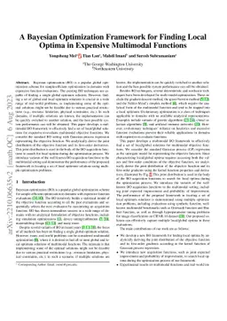 A Bayesian Optimization Framework for Finding Local Optima in Expensive
  Multi-Modal Functions