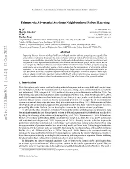 Fairness via Adversarial Attribute Neighbourhood Robust Learning