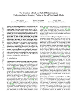 The Inventory is Dark and Full of Misinformation: Understanding the
  Abuse of Ad Inventory Pooling in the Ad-Tech Supply Chain