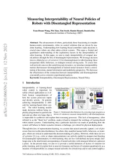 Interpreting Neural Policies with Disentangled Tree Representations