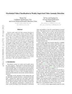 Overlooked Video Classification in Weakly Supervised Video Anomaly
  Detection