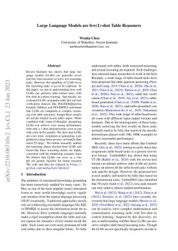 Large Language Models are few(1)-shot Table Reasoners