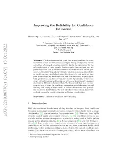 Improving the Reliability for Confidence Estimation