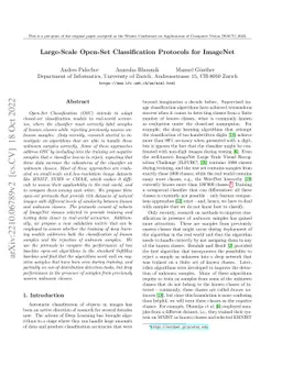 Large-Scale Open-Set Classification Protocols for ImageNet