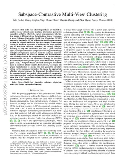 Subspace-Contrastive Multi-View Clustering