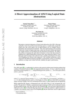 A Direct Approximation of AIXI Using Logical State Abstractions