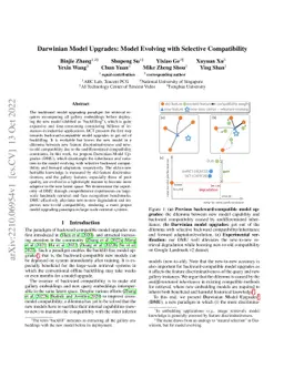 Darwinian Model Upgrades: Model Evolving with Selective Compatibility