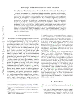 Shot-frugal and Robust quantum kernel classifiers