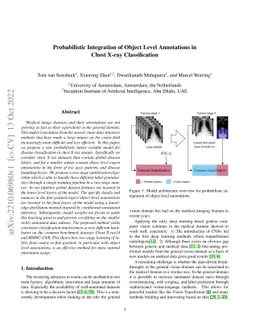 Probabilistic Integration of Object Level Annotations in Chest X-ray
  Classification