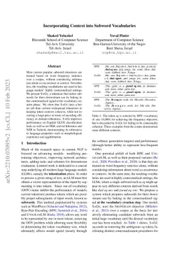 Incorporating Context into Subword Vocabularies