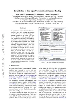 Towards End-to-End Open Conversational Machine Reading