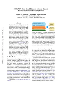 SODAPOP: Open-Ended Discovery of Social Biases in Social Commonsense
  Reasoning Models