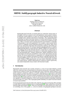 SHINE: SubHypergraph Inductive Neural nEtwork