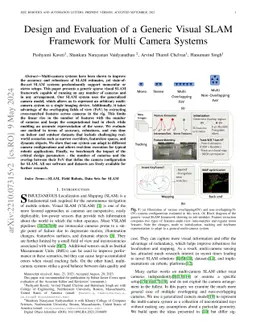 Design and Evaluation of a Generic Visual SLAM Framework for
  Multi-Camera Systems