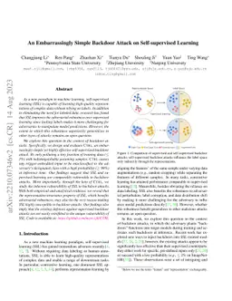 An Embarrassingly Simple Backdoor Attack on Self-supervised Learning