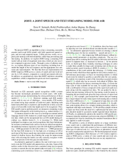 JOIST: A Joint Speech and Text Streaming Model For ASR