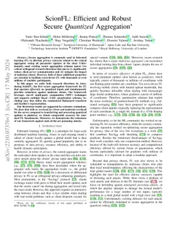 ScionFL: Efficient and Robust Secure Quantized Aggregation