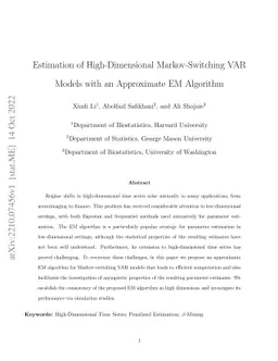 Estimation of High-Dimensional Markov-Switching VAR Models with an Approximate EM Algorithm