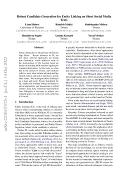 Robust Candidate Generation for Entity Linking on Short Social Media
  Texts