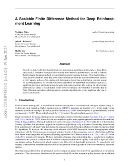 A Scalable Finite Difference Method for Deep Reinforcement Learning