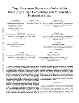 Cargo Ecosystem Dependency-Vulnerability Knowledge Graph Construction
  and Vulnerability Propagation Study