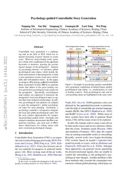 Psychology-guided Controllable Story Generation