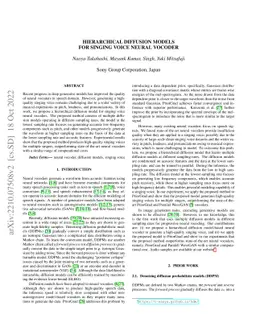 Hierarchical Diffusion Models for Singing Voice Neural Vocoder