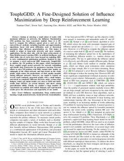 ToupleGDD: A Fine-Designed Solution of Influence Maximization by Deep
  Reinforcement Learning