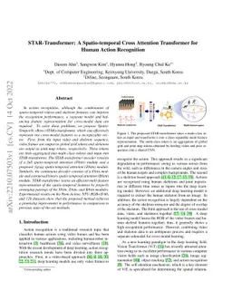 STAR-Transformer: A Spatio-temporal Cross Attention Transformer for
  Human Action Recognition
