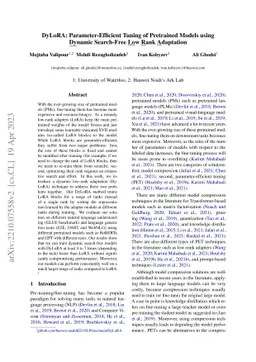 DyLoRA: Parameter Efficient Tuning of Pre-trained Models using Dynamic
  Search-Free Low-Rank Adaptation