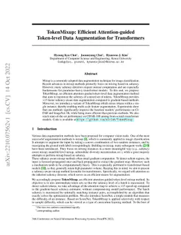 TokenMixup: Efficient Attention-guided Token-level Data Augmentation for
  Transformers