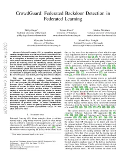 CrowdGuard: Federated Backdoor Detection in Federated Learning