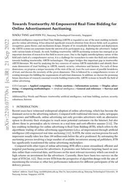 Towards Trustworthy AI-Empowered Real-Time Bidding for Online
  Advertisement Auctioning