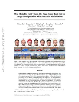 One Model to Edit Them All: Free-Form Text-Driven Image Manipulation
  with Semantic Modulations