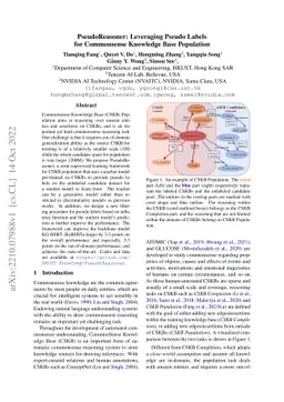 PseudoReasoner: Leveraging Pseudo Labels for Commonsense Knowledge Base
  Population