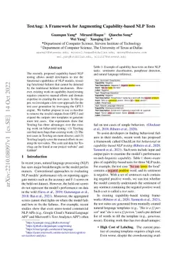 TestAug: A Framework for Augmenting Capability-based NLP Tests