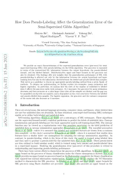 How Does Pseudo-Labeling Affect the Generalization Error of the
  Semi-Supervised Gibbs Algorithm?