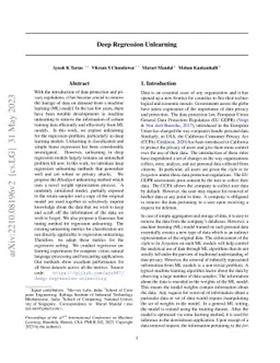 Deep Regression Unlearning