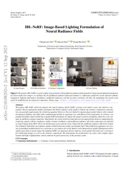IBL-NeRF: Image-Based Lighting Formulation of Neural Radiance Fields