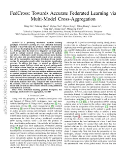 FedCross: Towards Accurate Federated Learning via Multi-Model
  Cross-Aggregation