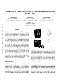 PointNeuron: 3D Neuron Reconstruction via Geometry and Topology Learning
  of Point Clouds