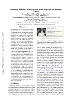 Improving Radiology Summarization with Radiograph and Anatomy Prompts