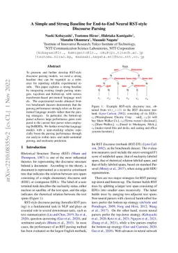 A Simple and Strong Baseline for End-to-End Neural RST-style Discourse
  Parsing