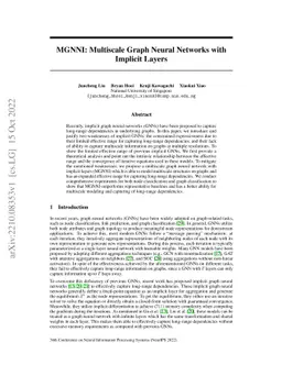 MGNNI: Multiscale Graph Neural Networks with Implicit Layers