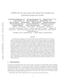LAION-5B: An open large-scale dataset for training next generation
  image-text models